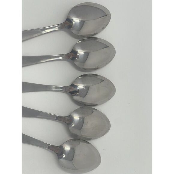Schulze 66 BWU Germany Vintage Rare Stainless Steel Table Spoons 8.5” Set Of 5 - Picture 6 of 8